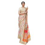 Women's Kanjivaram Pure Soft Silk Handloom Saree Pure Golden Zari With Blouse Piece