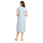 Women Cotton Printed Maternity Nursing & Feeding Relaxed Fit Nighty