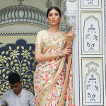 Women's Kanjivaram Pure Soft Silk Handloom Saree Pure Golden Zari With Blouse Piece
