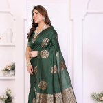 Women's Silk Blend Jacquard Banarasi Saree
