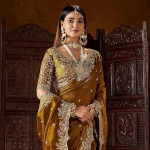 Women's Silk Saree with Embroidered Blouse Piece, Traditional Parte Wear with Gold Border and Hand Work Lace Embellished, Solid/Plain, Applique, Woven