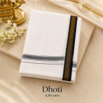 Men's Traditional Ethnic Dhoti with Embroidered Design Embroidered, Self Design Men Dhoti